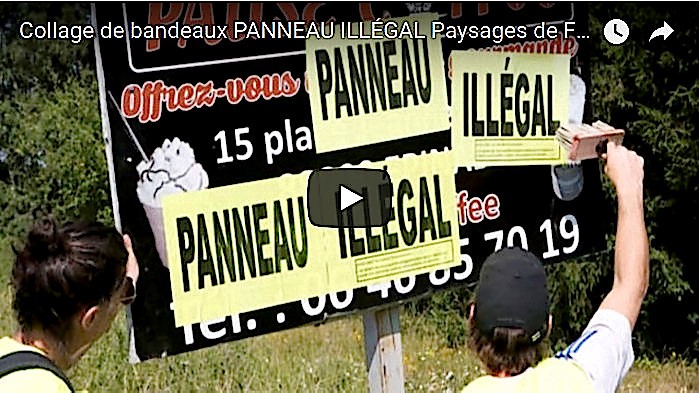Opération PANNEAU ILLÉGAL : une vidéo pour tout comprendre